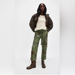 Free People We The Free Electric Sands Embroidered Pants Sz 6